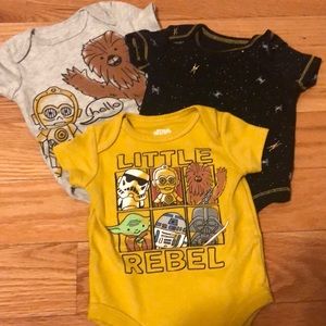 Star Wars - newborn bodysuits